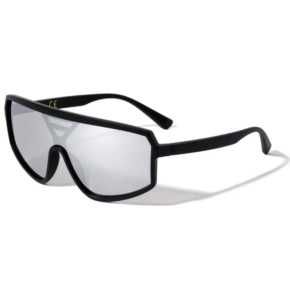 Sunglasses Mirrored Lens Visor Sunglasses Sporty Futuristic‎ Men Beach Fishing